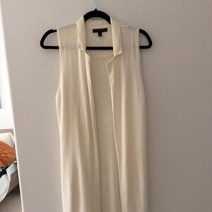 Off-White Sleeveless Duster